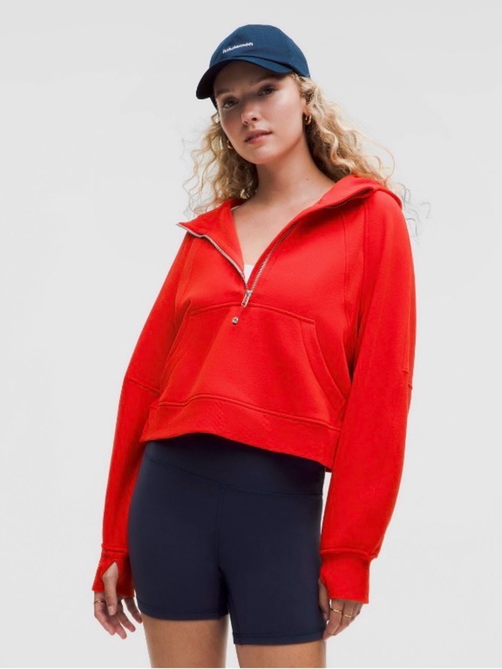 Lululemon - Scuba Oversized Half-Zip Hoodie - Hot Heat